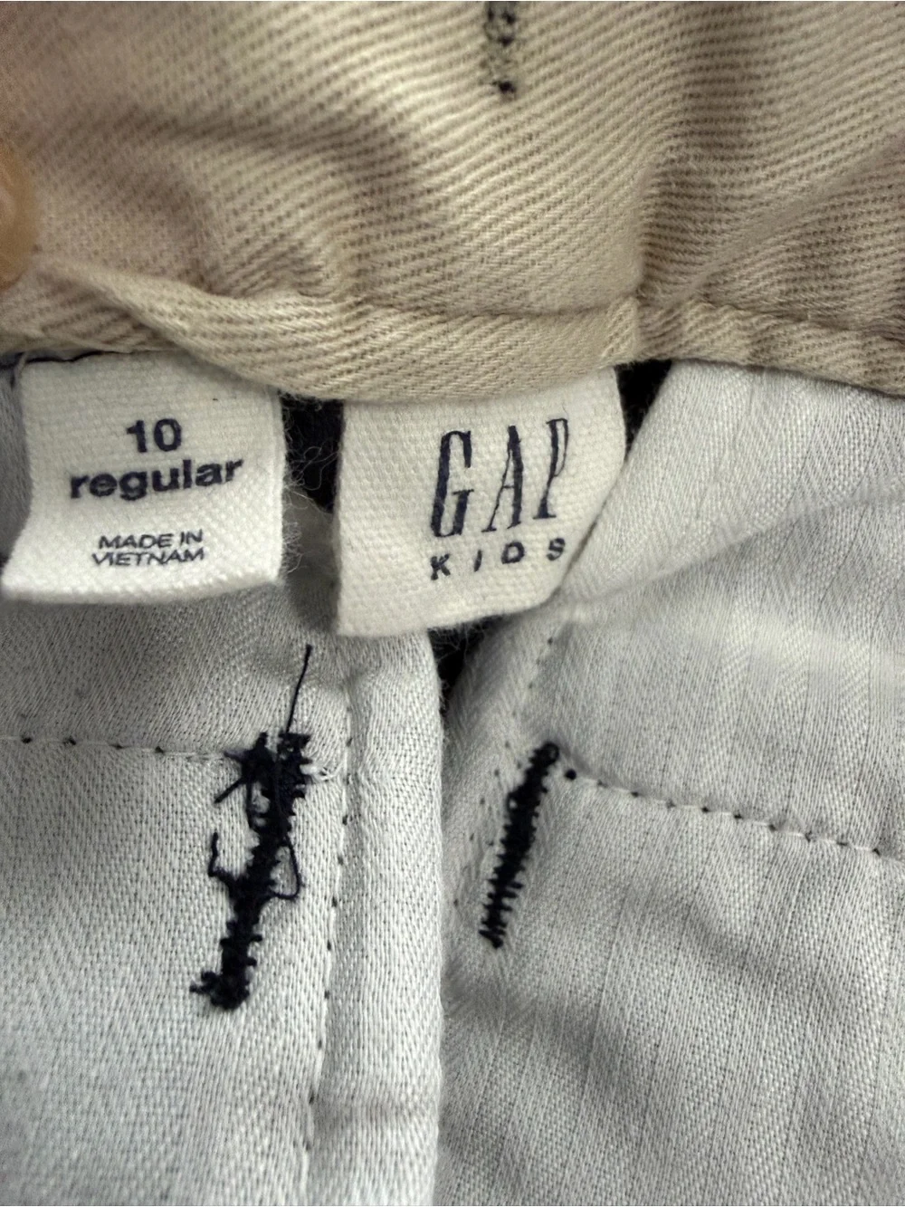 Gap Kids Boys Uniform Stretch Straight Chino Pants - Navy - Size 10 Regular